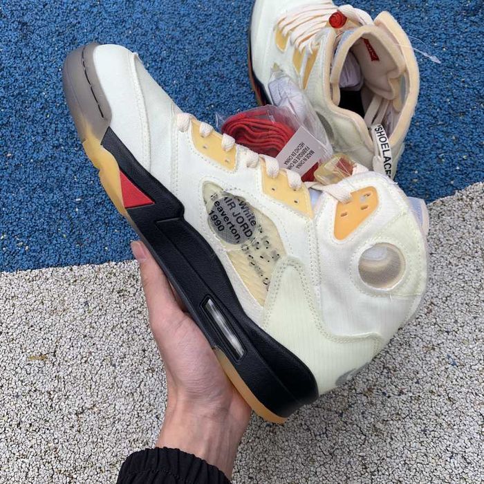 jordan 5 off white rep